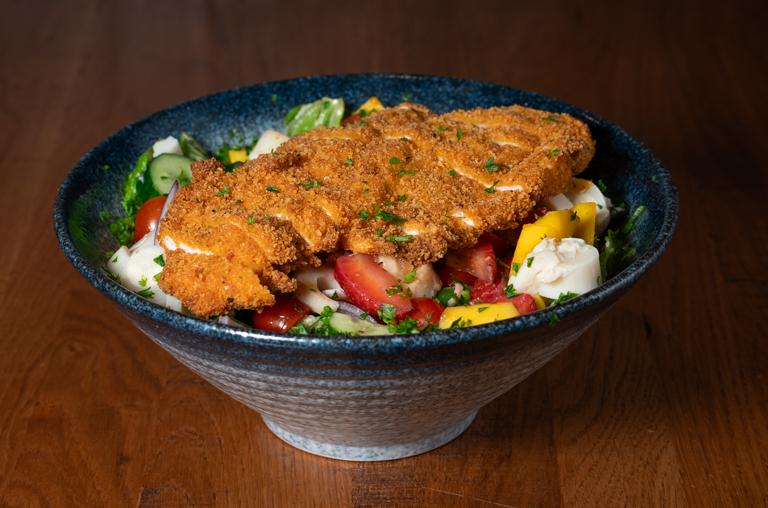 Chicken Schnitzel Salad
